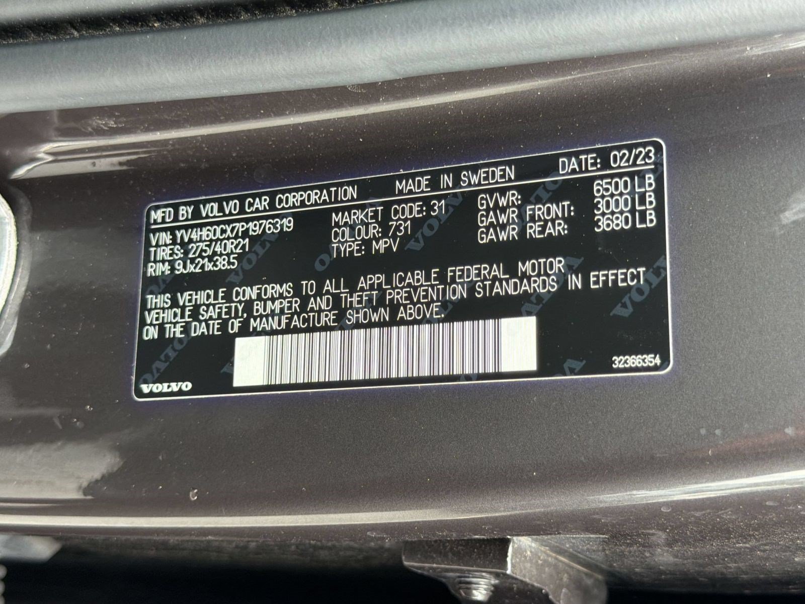 Certified 2023 Volvo XC90 T8 Ultimate AWD/4WD image 20