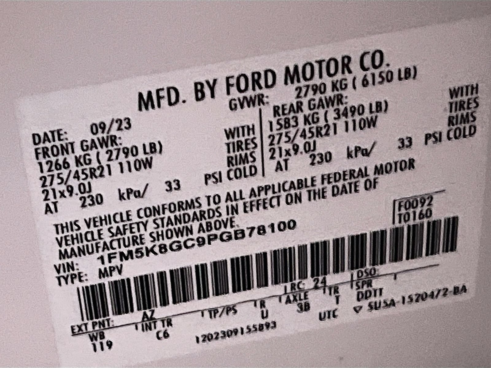 Used 2023 Ford Explorer ST w/ Equipment Group 401A AWD/4WD image 35