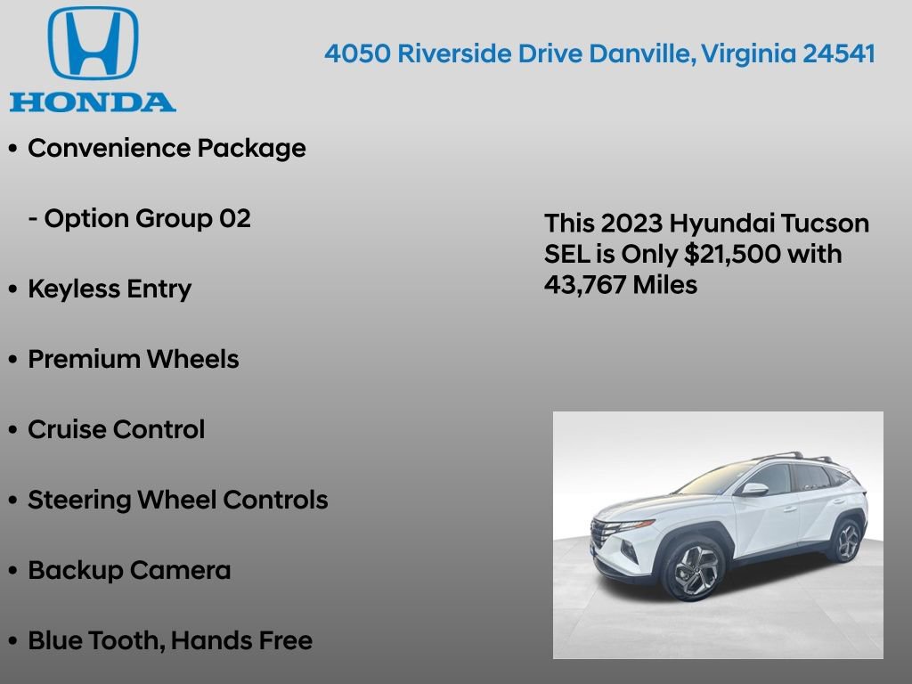Used 2023 Hyundai Tucson SEL w/ Convenience Package image 7
