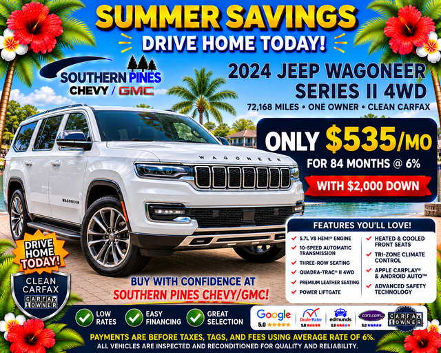 Used 2024 Jeep Wagoneer Series II w/ Flexible Seating Group AWD/4WD image 5