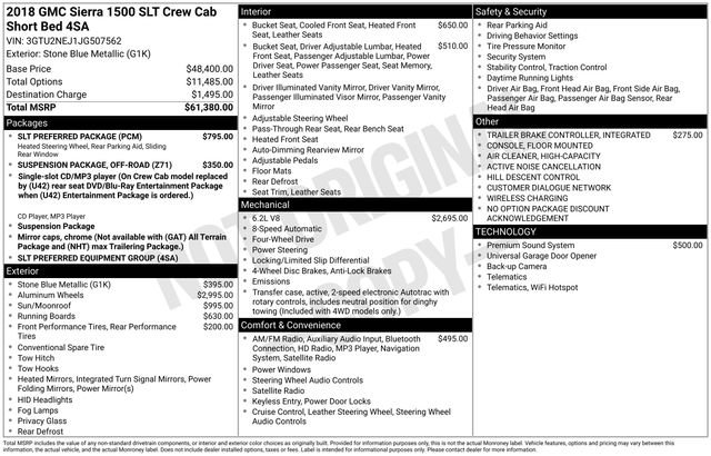 Used 2018 GMC Sierra 1500 SLT w/ SLT Preferred Package image 5