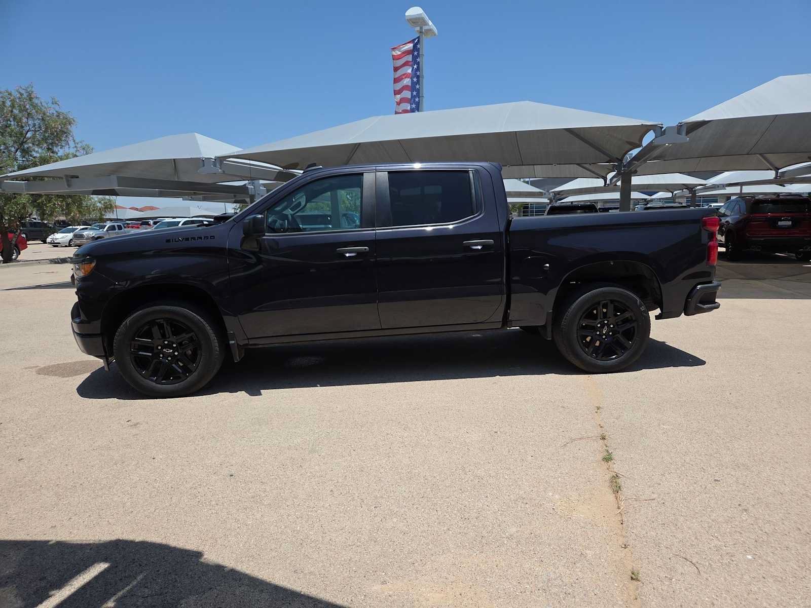 Used 2023 Chevrolet Silverado 1500 Custom w/ LPO, Dark Essentials Package RWD image 5