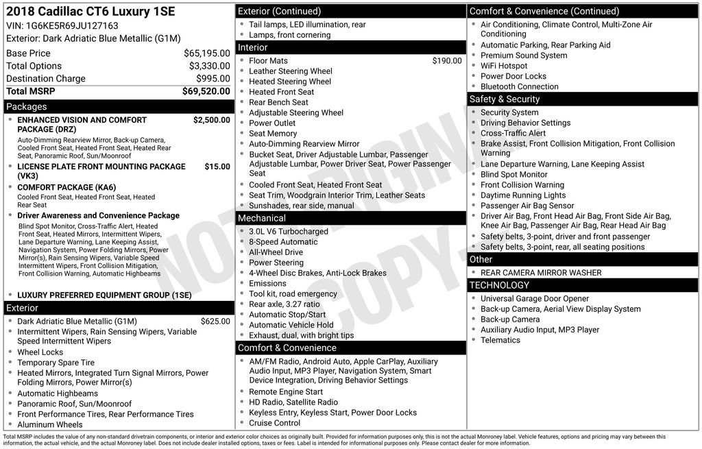 Used 2018 Cadillac CT6 Luxury image 39