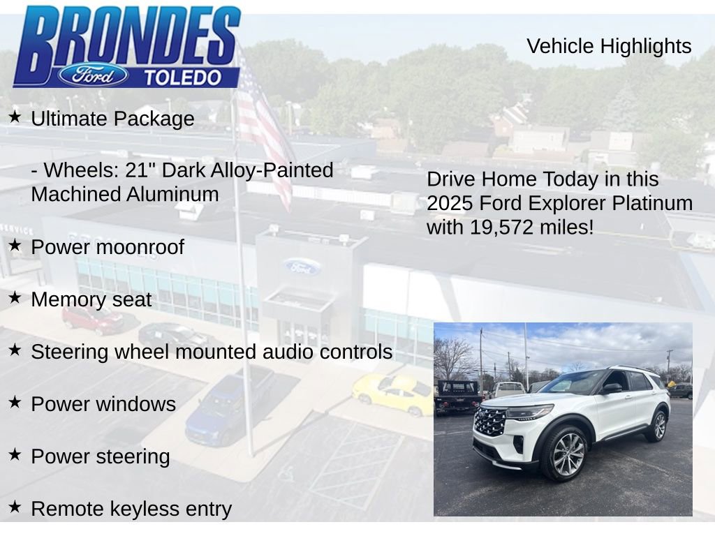 Used 2025 Ford Explorer Platinum w/ Ultimate Package AWD/4WD image 12