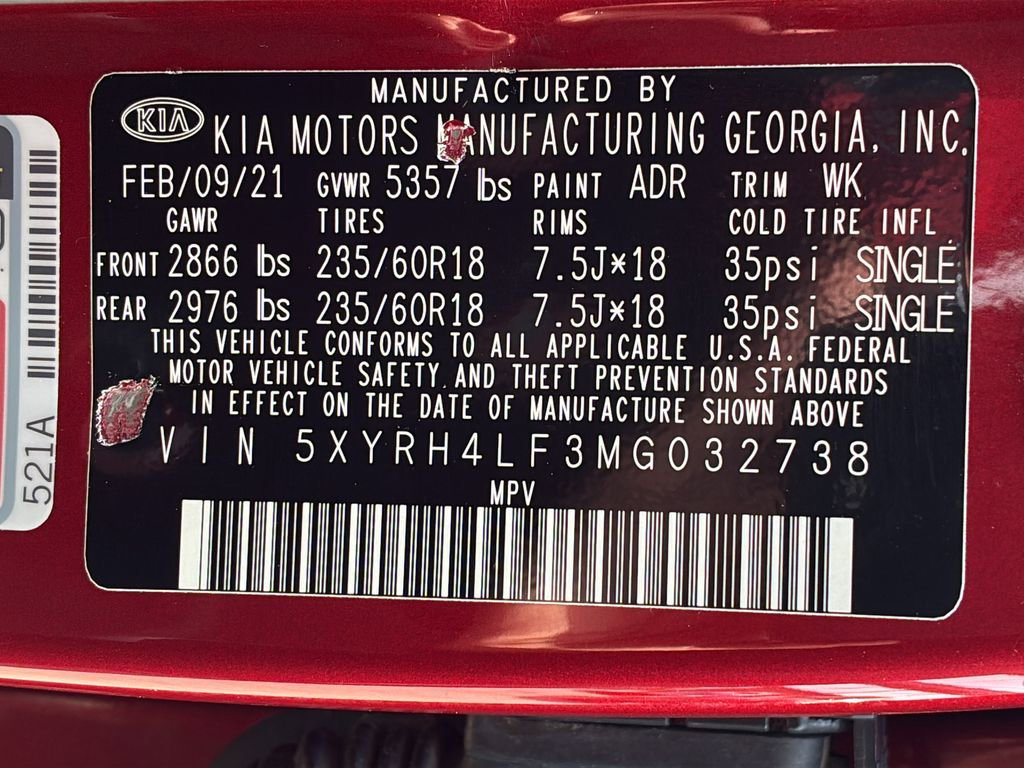 Used 2021 Kia Sorento EX FWD image 27