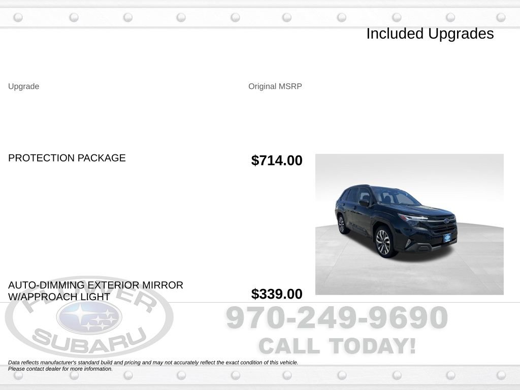 Certified 2025 Subaru Forester Touring w/ Protection Package AWD/4WD image 6