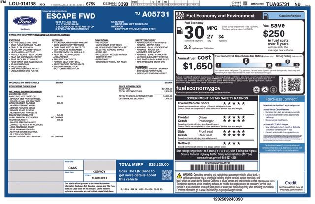 New 2026 Ford Escape ST-Line w/ Tech Pack #1 image 47
