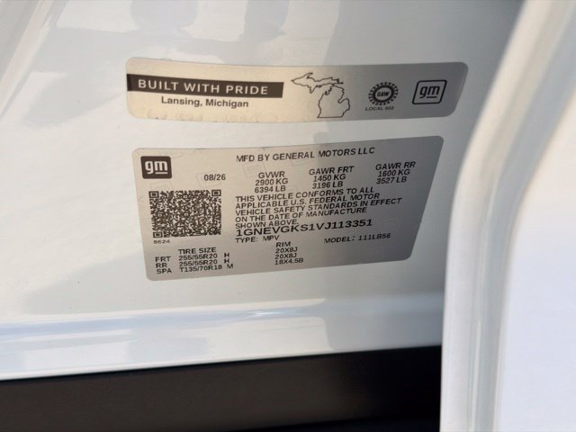 New 2027 Chevrolet Traverse LT w/ Sun and Wheel Package AWD/4WD image 12