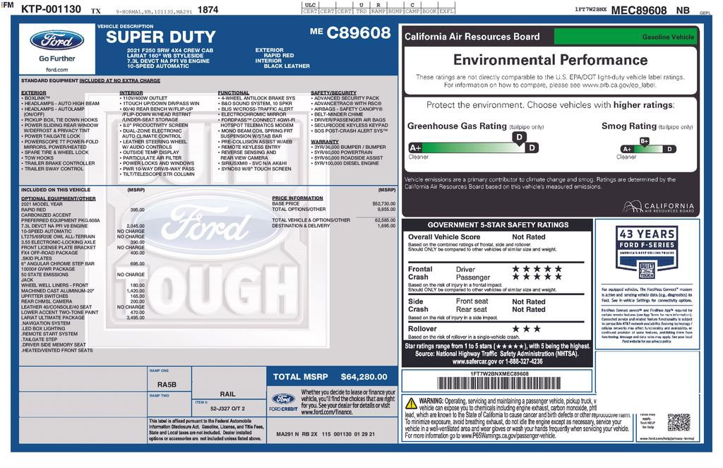 Used 2021 Ford F250 Lariat w/ Lariat Ultimate Package image 5