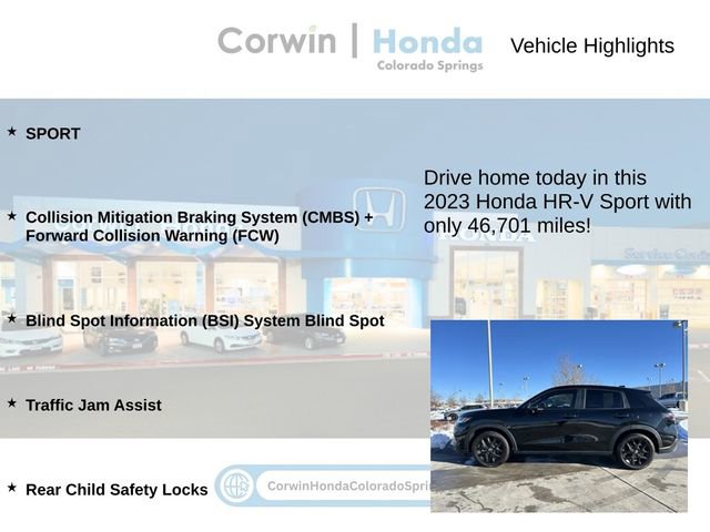 Used 2023 Honda HR-V Sport image 6