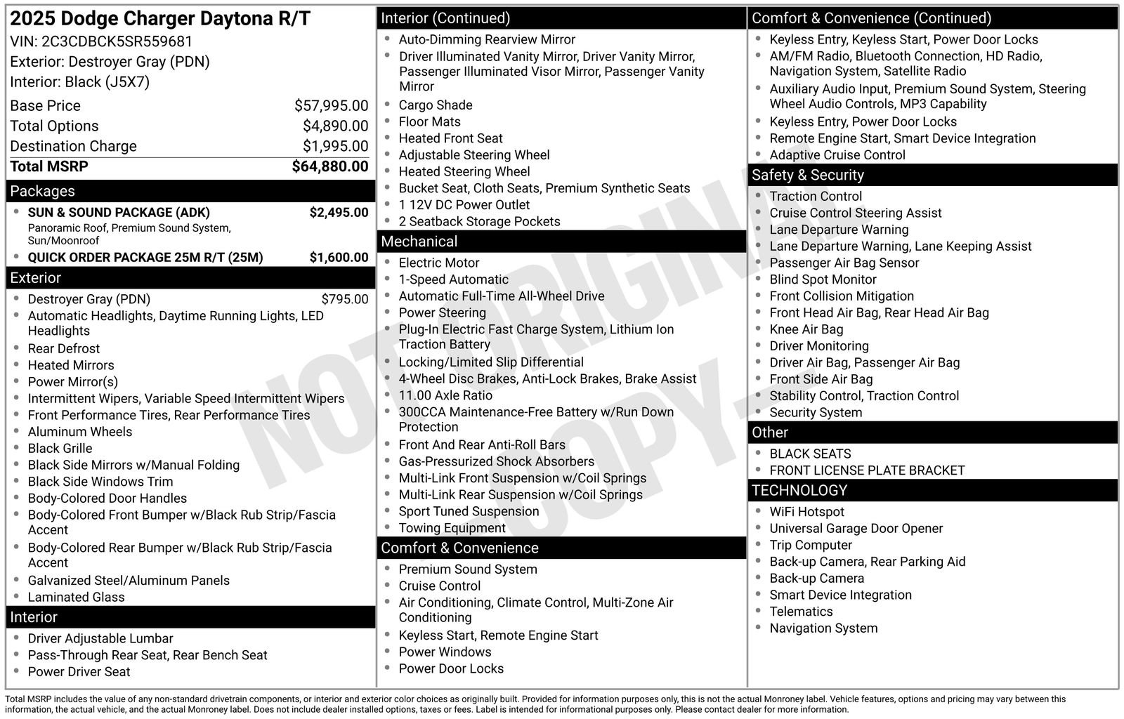 New 2025 Dodge Charger R/T w/ Sun & Sound Package image 21