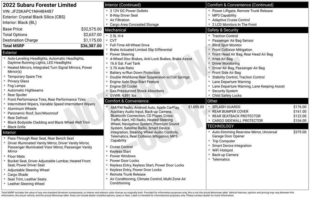 Used 2022 Subaru Forester Limited image 7