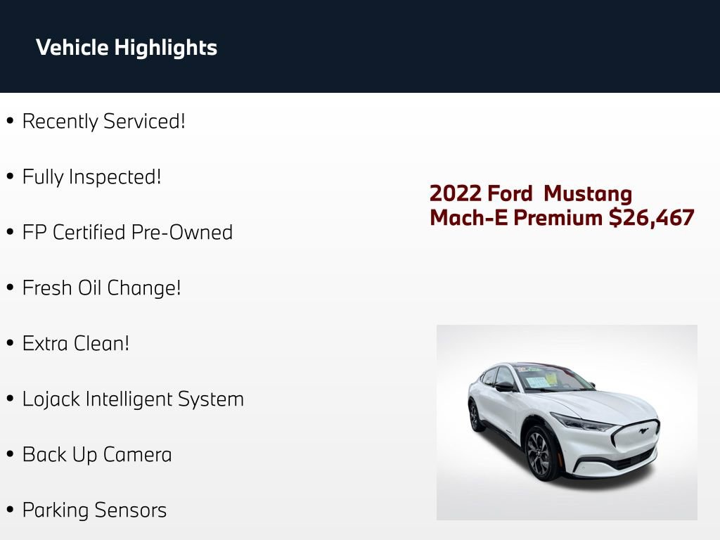 Used 2022 Ford Mustang Mach-E Premium RWD image 2