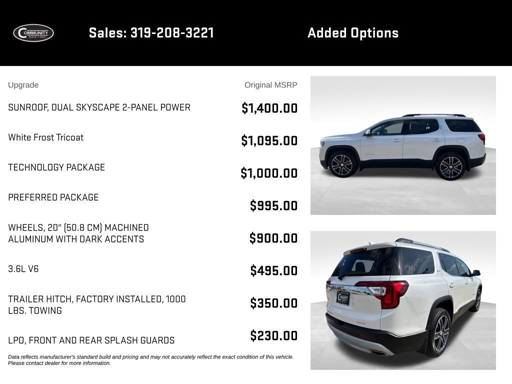 Certified 2023 GMC Acadia SLT w/ Technology Package AWD/4WD image 2
