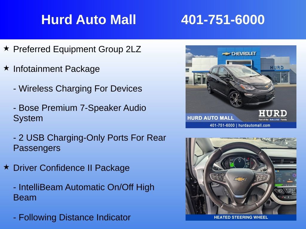 Used 2020 Chevrolet Bolt Premier w/ Infotainment Package image 6