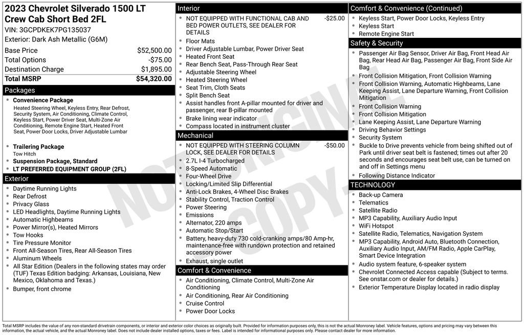 Used 2023 Chevrolet Silverado 1500 LT AWD/4WD image 17