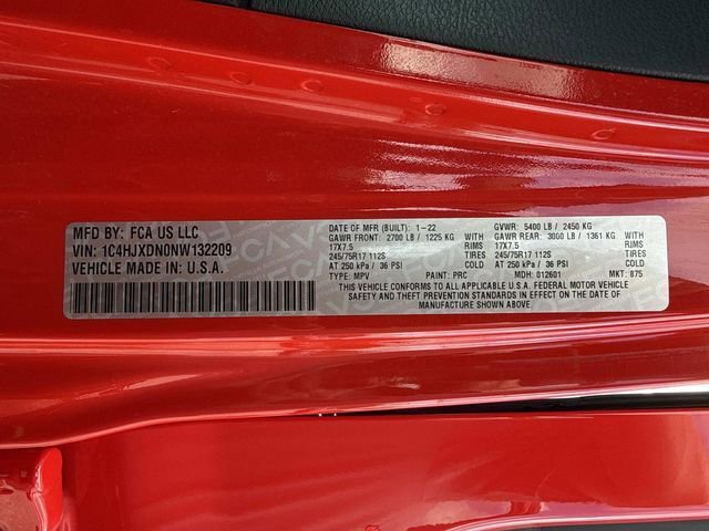 Used 2022 Jeep Wrangler Unlimited Sport w/ Sun And Sound Package AWD/4WD image 33