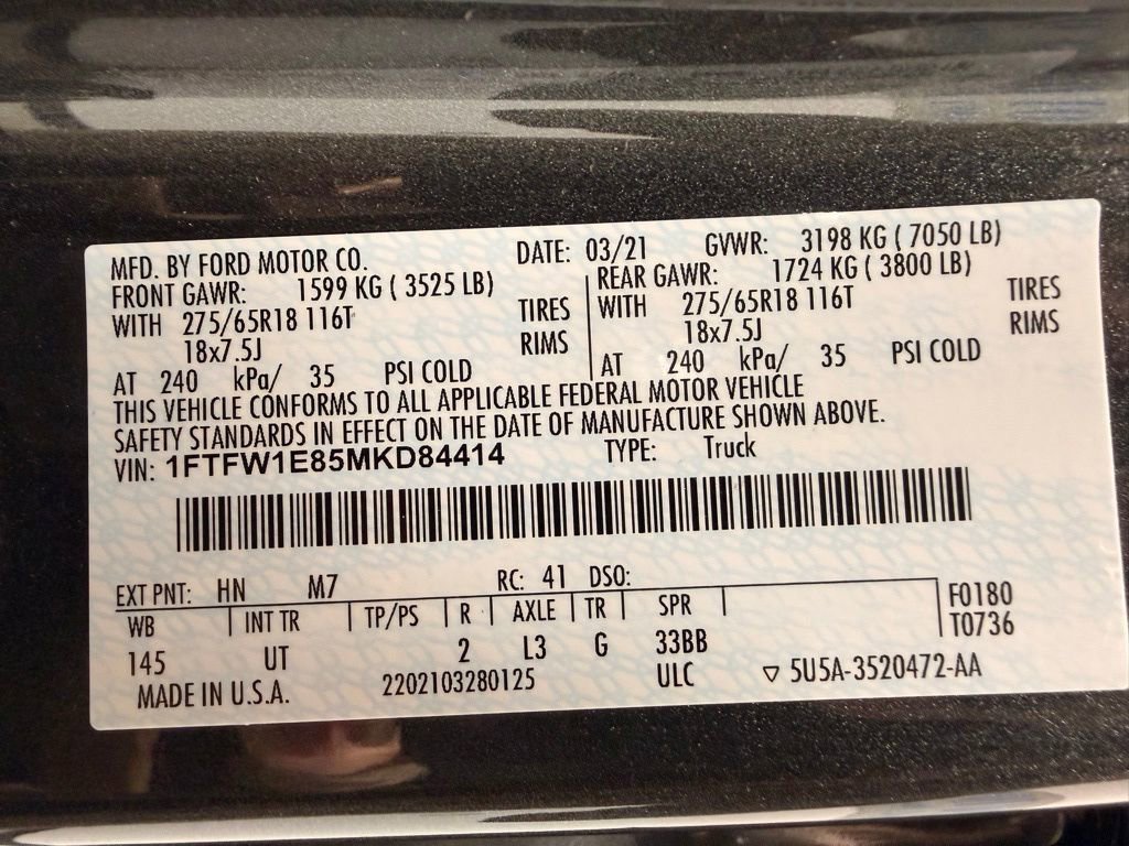 Used 2021 Ford F150 XLT w/ Equipment Group 302A High AWD/4WD image 56