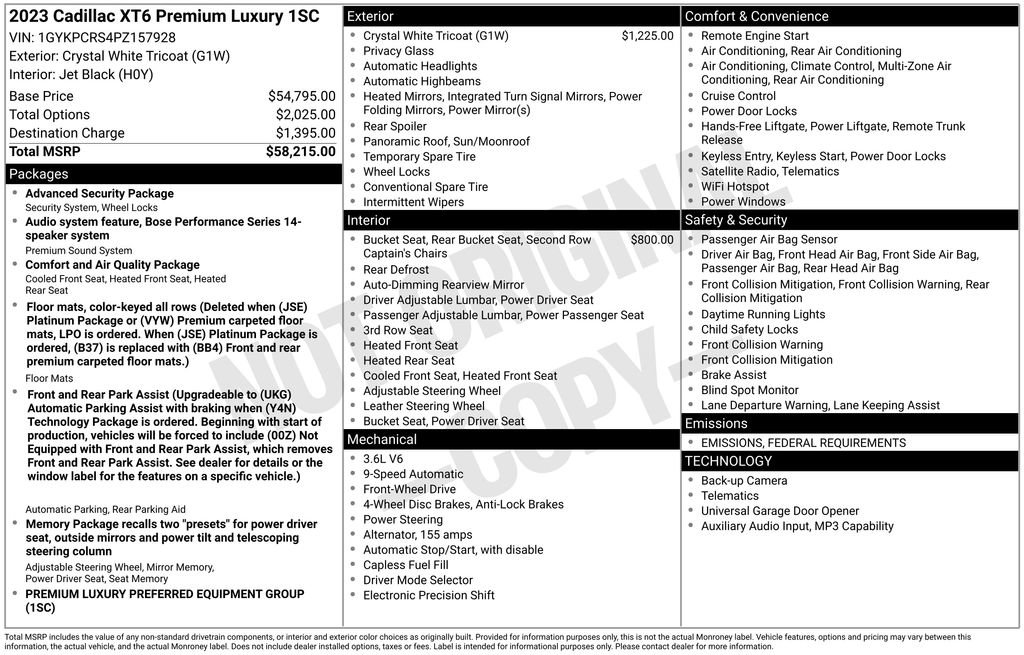 Used 2023 Cadillac XT6 Premium Luxury image 6