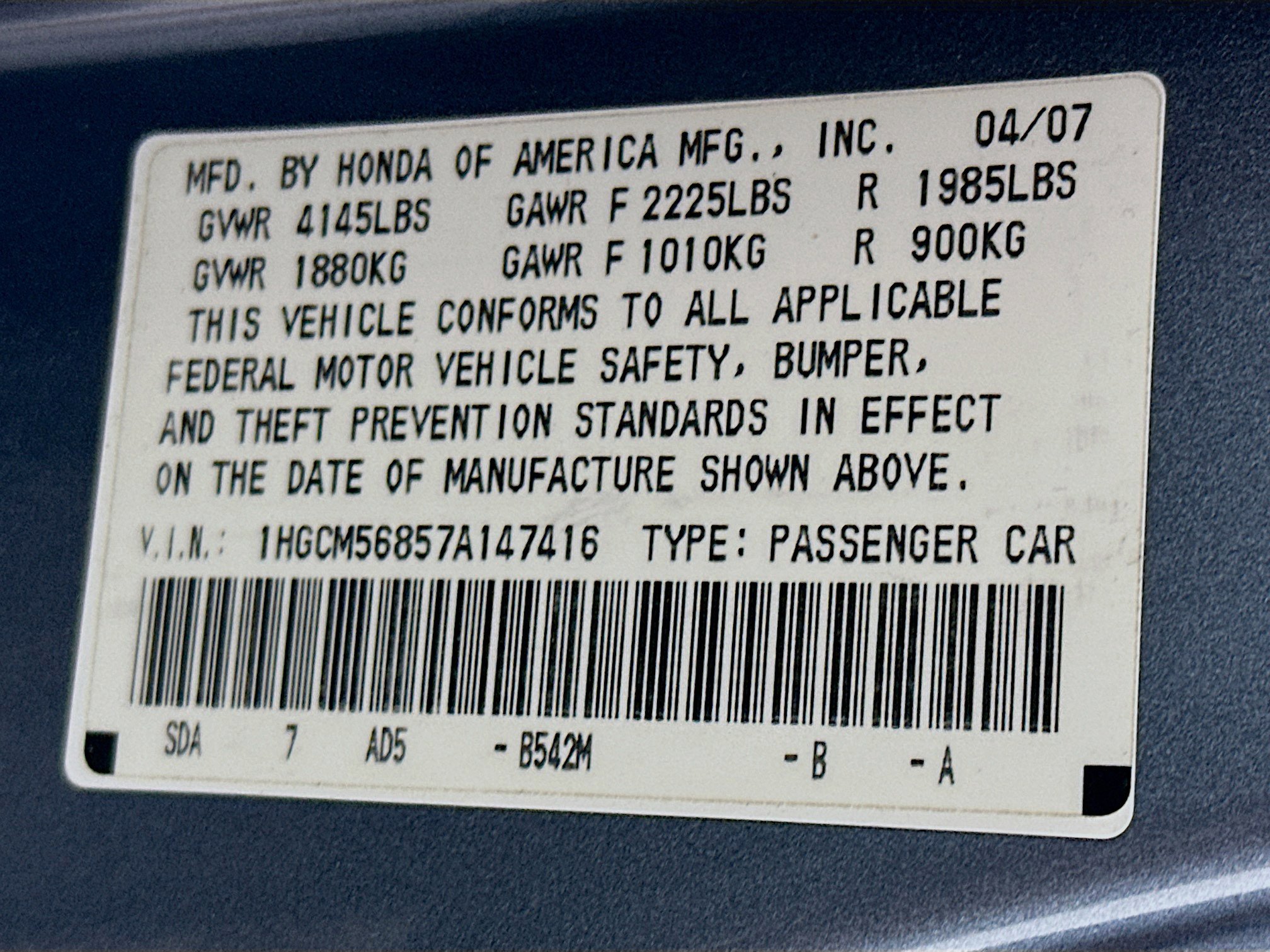 Used 2007 Honda Accord EX-L image 12