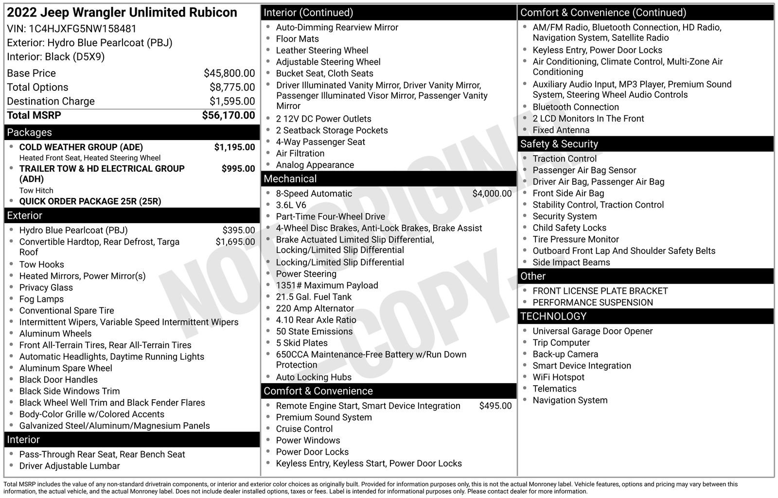 Used 2022 Jeep Wrangler Unlimited Rubicon w/ Cold Weather Group image 4