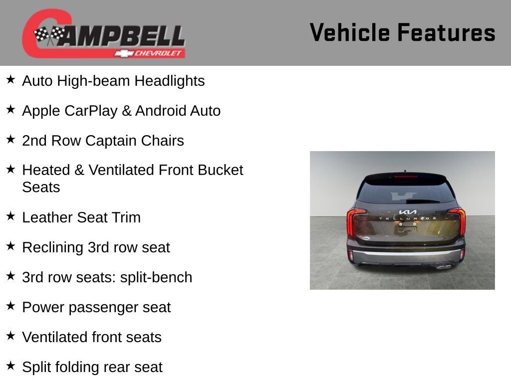 Used 2025 Kia Telluride EX w/ EX Captain's Chair Package image 10