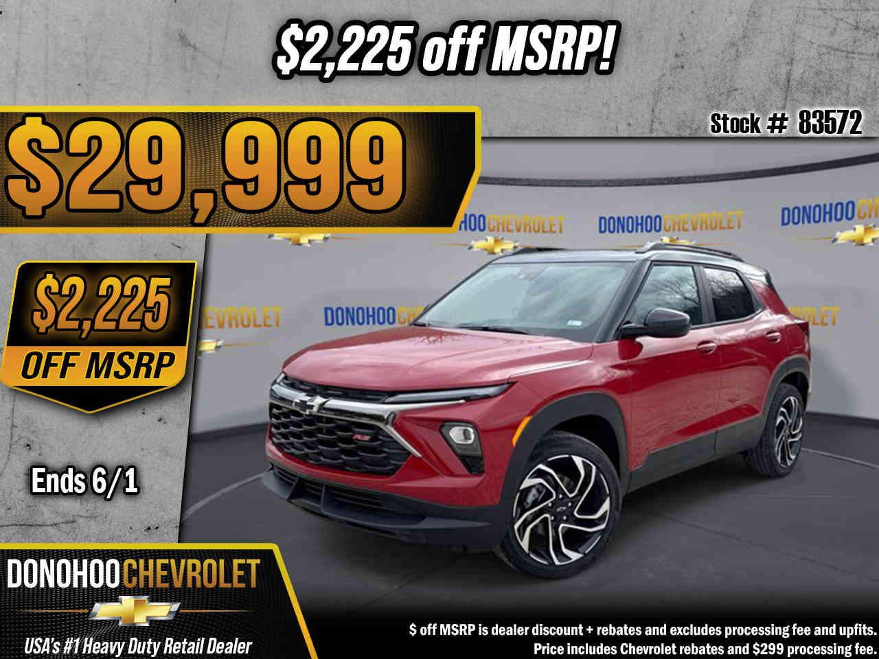 New 2026 Chevrolet TrailBlazer RS w/ Driver Confidence Package