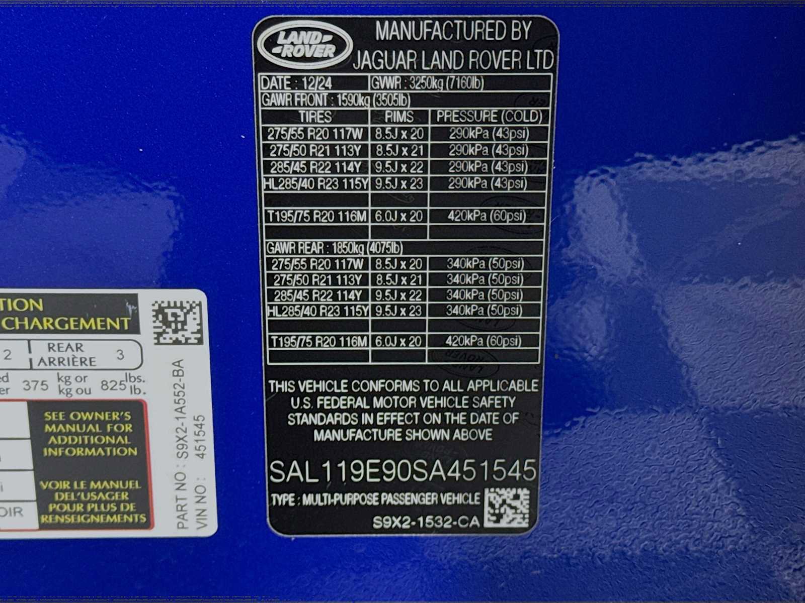 New 2025 Land Rover Range Rover Sport Autobiography image 27