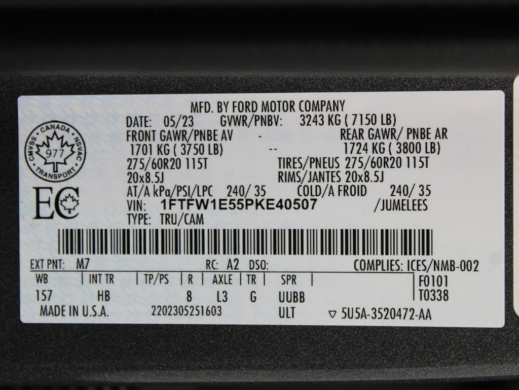 Used 2023 Ford F150 Lariat w/ Equipment Group 502A High AWD/4WD image 79