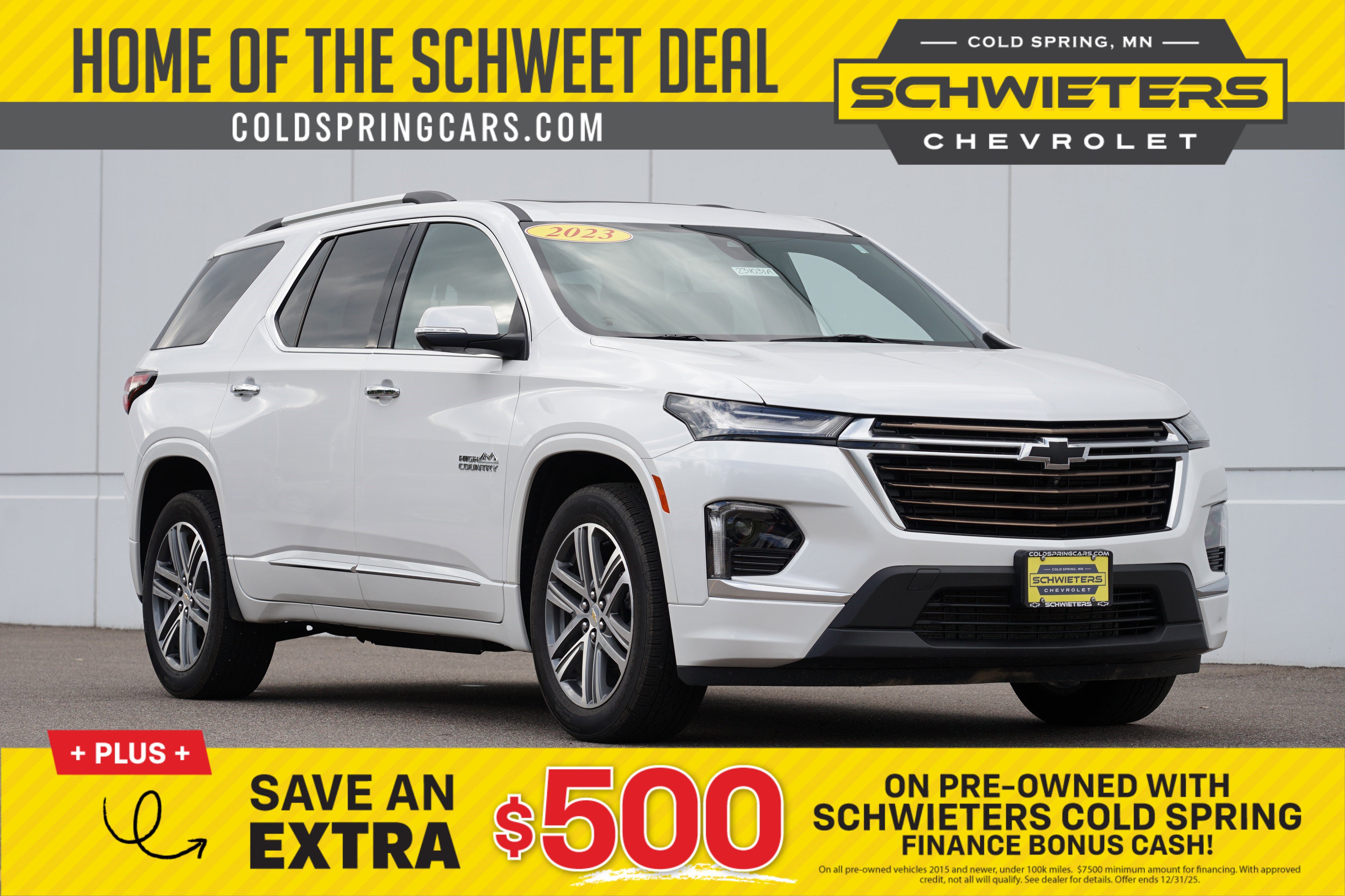 Used 2023 Chevrolet Traverse High Country w/ LPO, Floor Liner Package