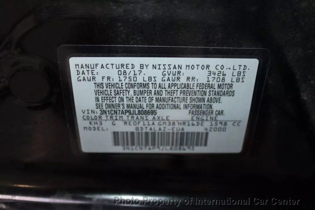 Used 2018 Nissan Versa S Plus image 30