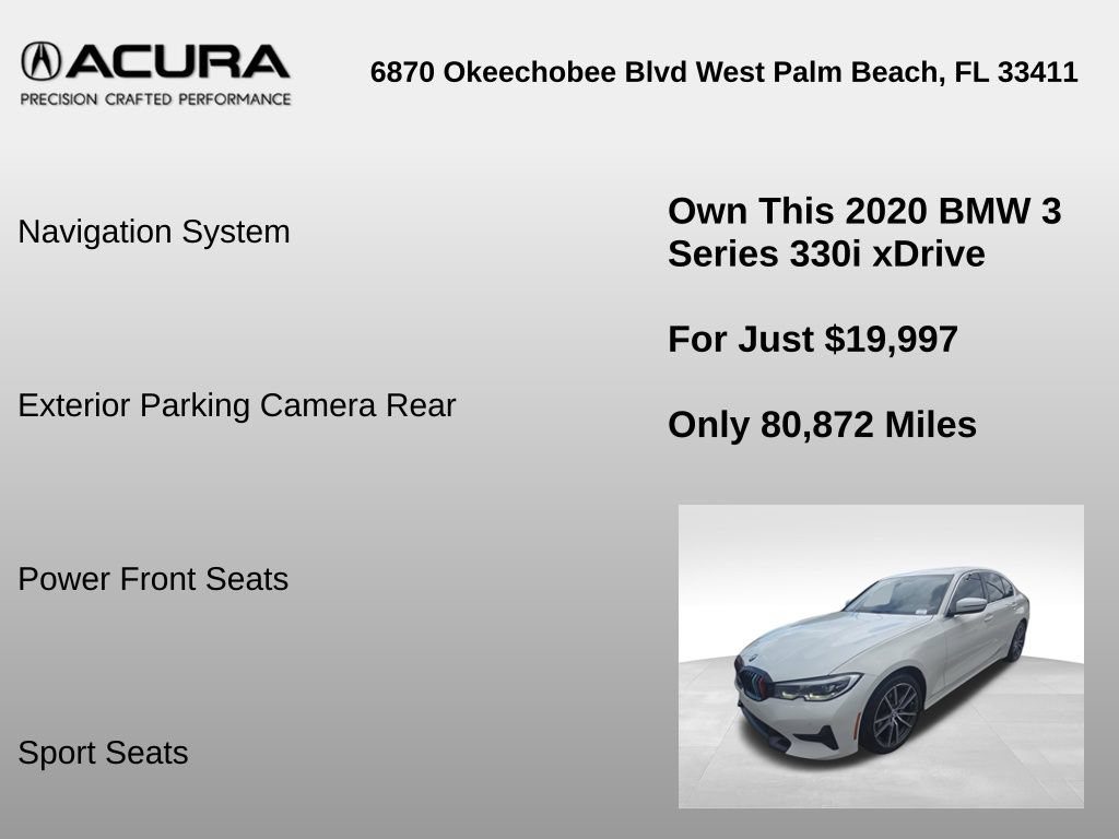 Used 2020 BMW 330i xDrive Sedan w/ Convenience Package AWD/4WD image 6