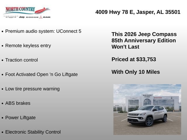 New 2026 Jeep Compass Latitude AWD/4WD image 16