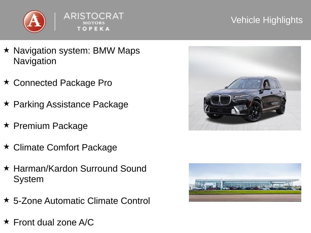Certified 2025 BMW X7 xDrive40i w/ Premium Package AWD/4WD image 4