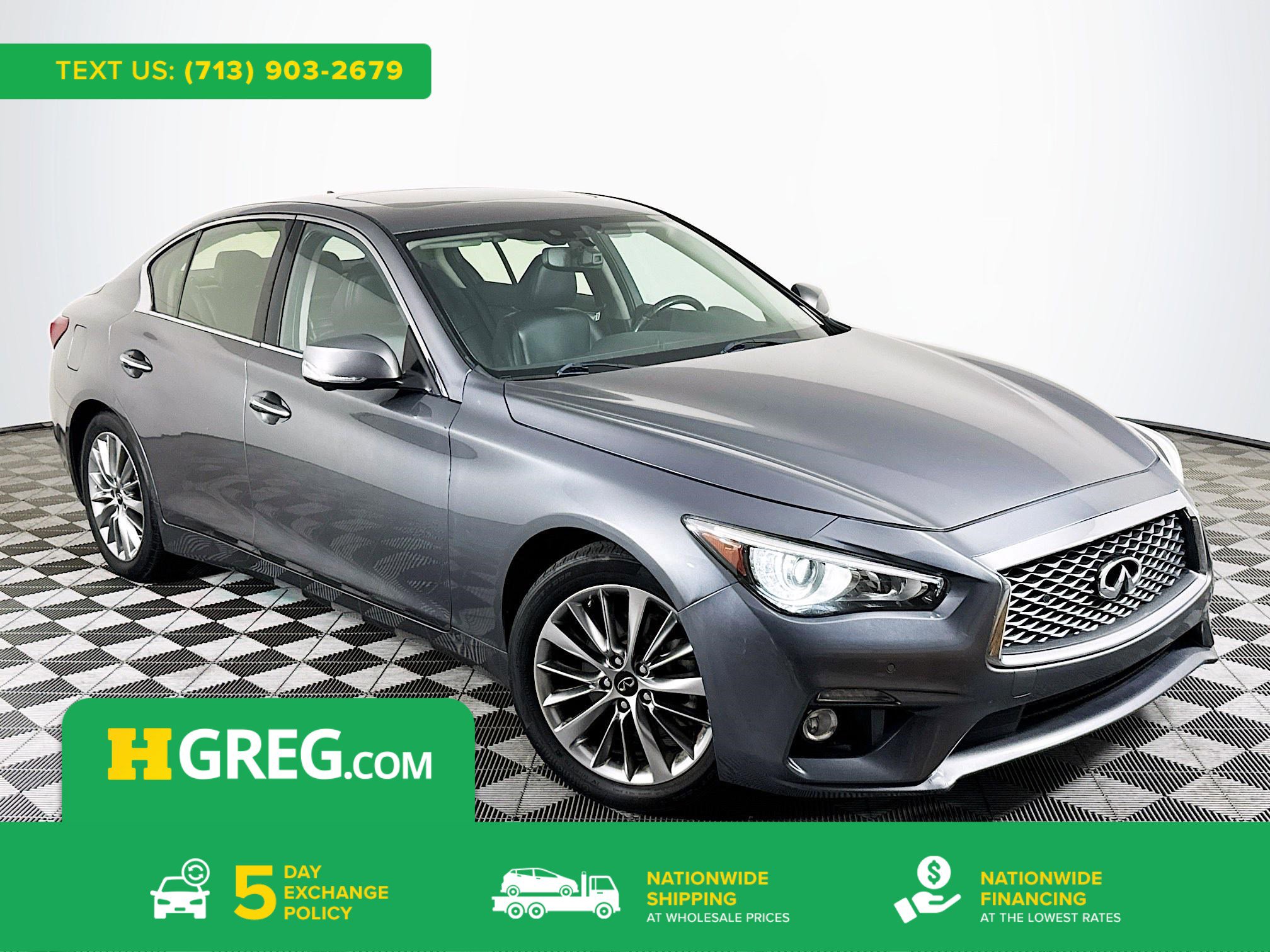 Used 2021 INFINITI Q50 Luxe RWD image 1