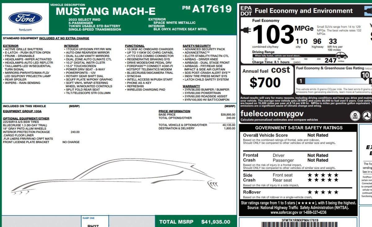 Used 2023 Ford Mustang Mach-E Select image 14