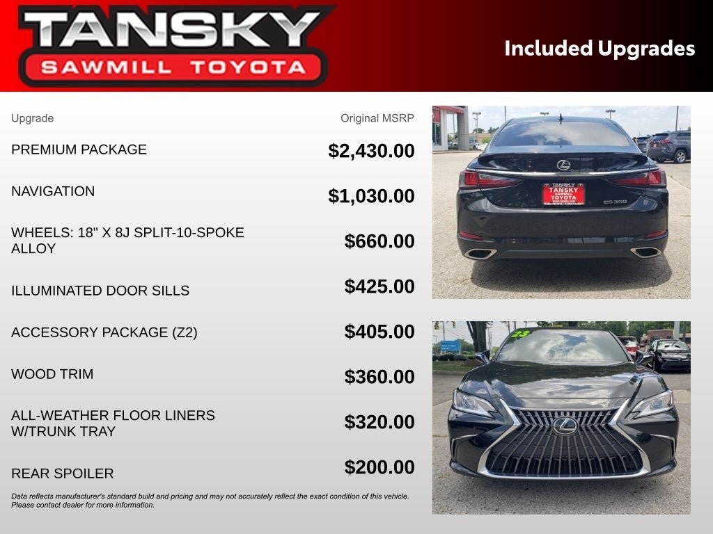 Used 2023 Lexus ES 350 w/ Premium Package FWD image 30