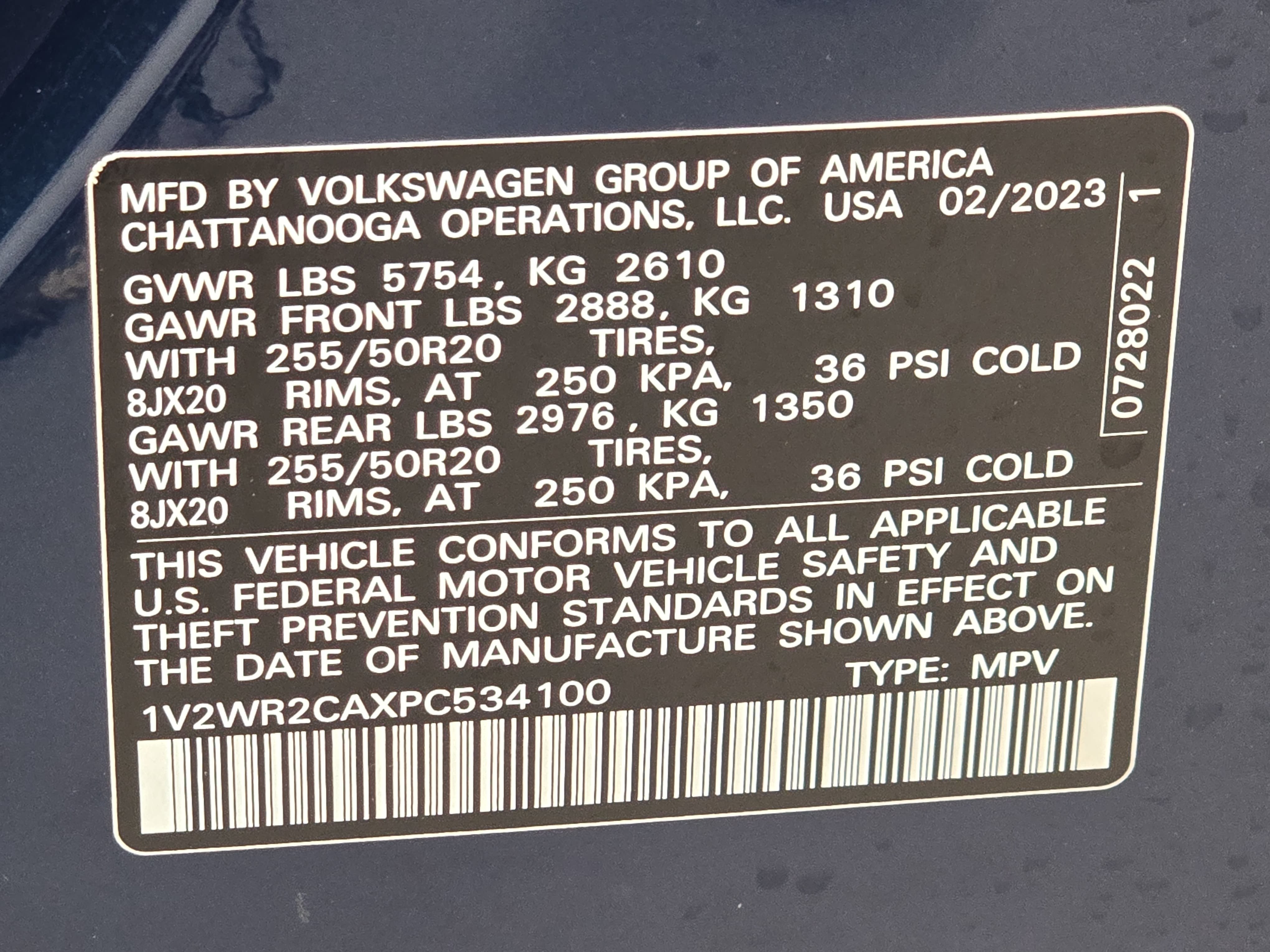 Certified 2023 Volkswagen Atlas SE FWD image 36