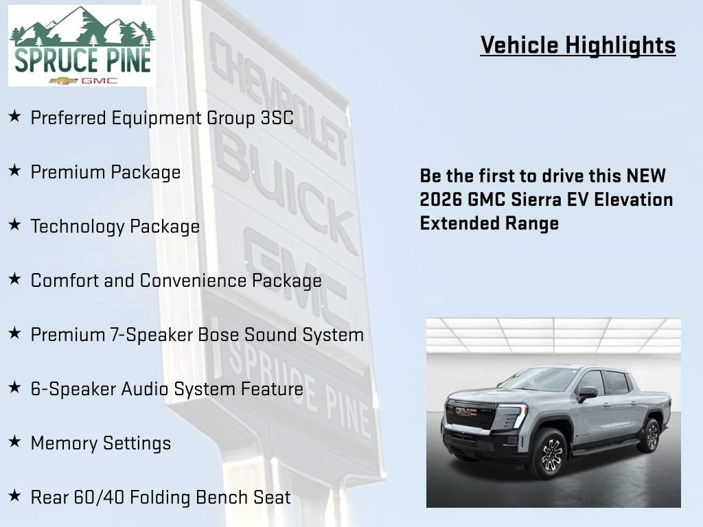 New 2026 GMC Sierra EV Elevation w/ Premium Package image 5