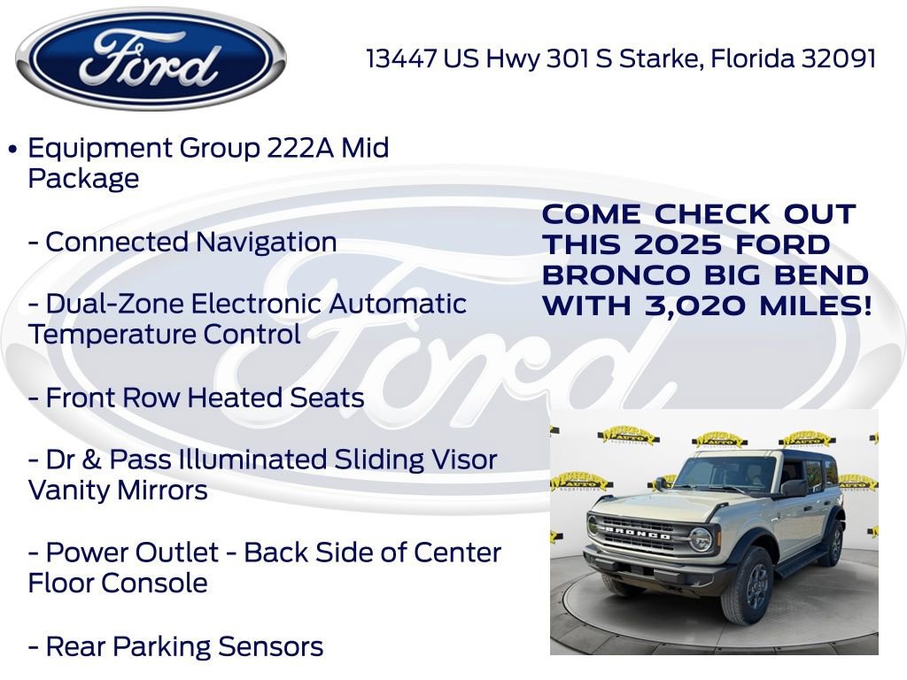New 2025 Ford Bronco Big Bend AWD/4WD image 15