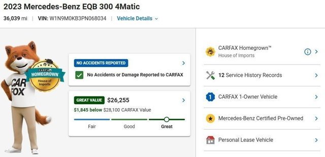Certified 2023 Mercedes-Benz EQB 300 4MATIC image 3