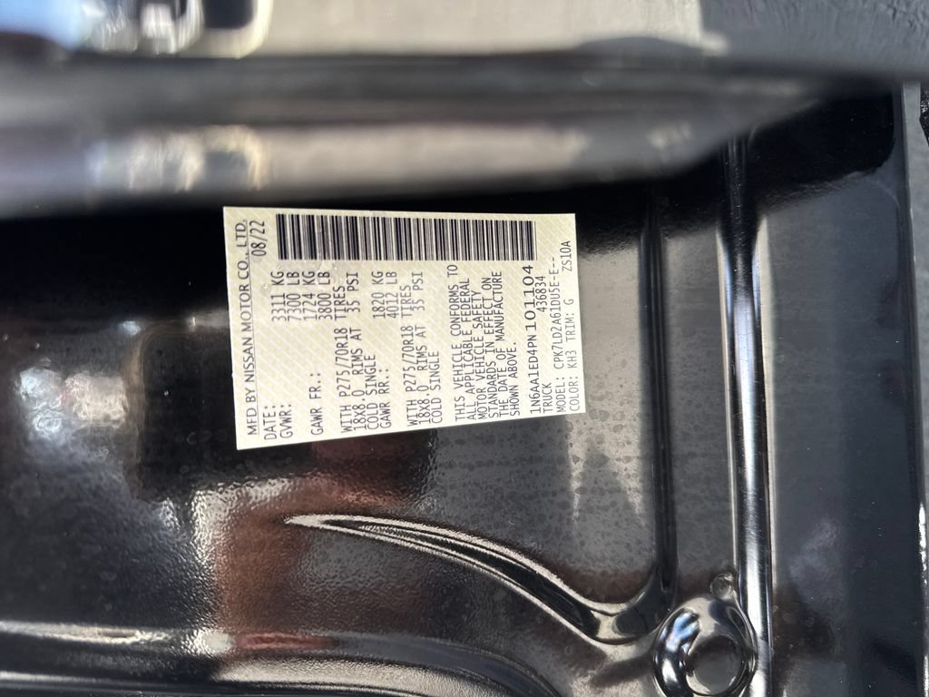 Used 2023 Nissan Titan PRO-4X w/ Pro-4x Utility Package AWD/4WD image 29