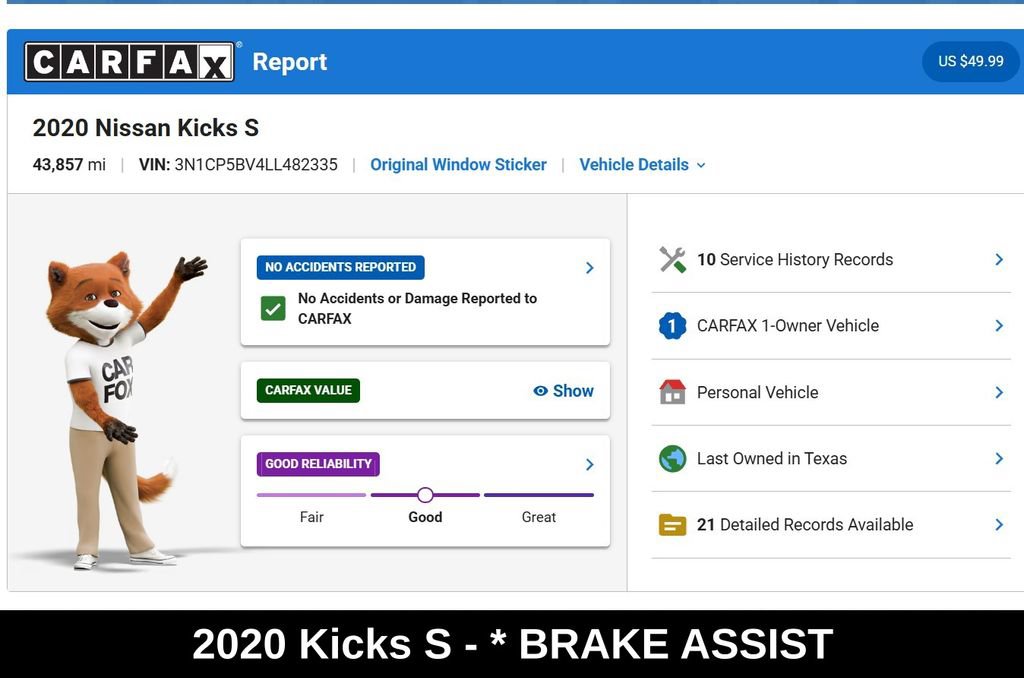 Used 2020 Nissan Kicks S FWD image 9