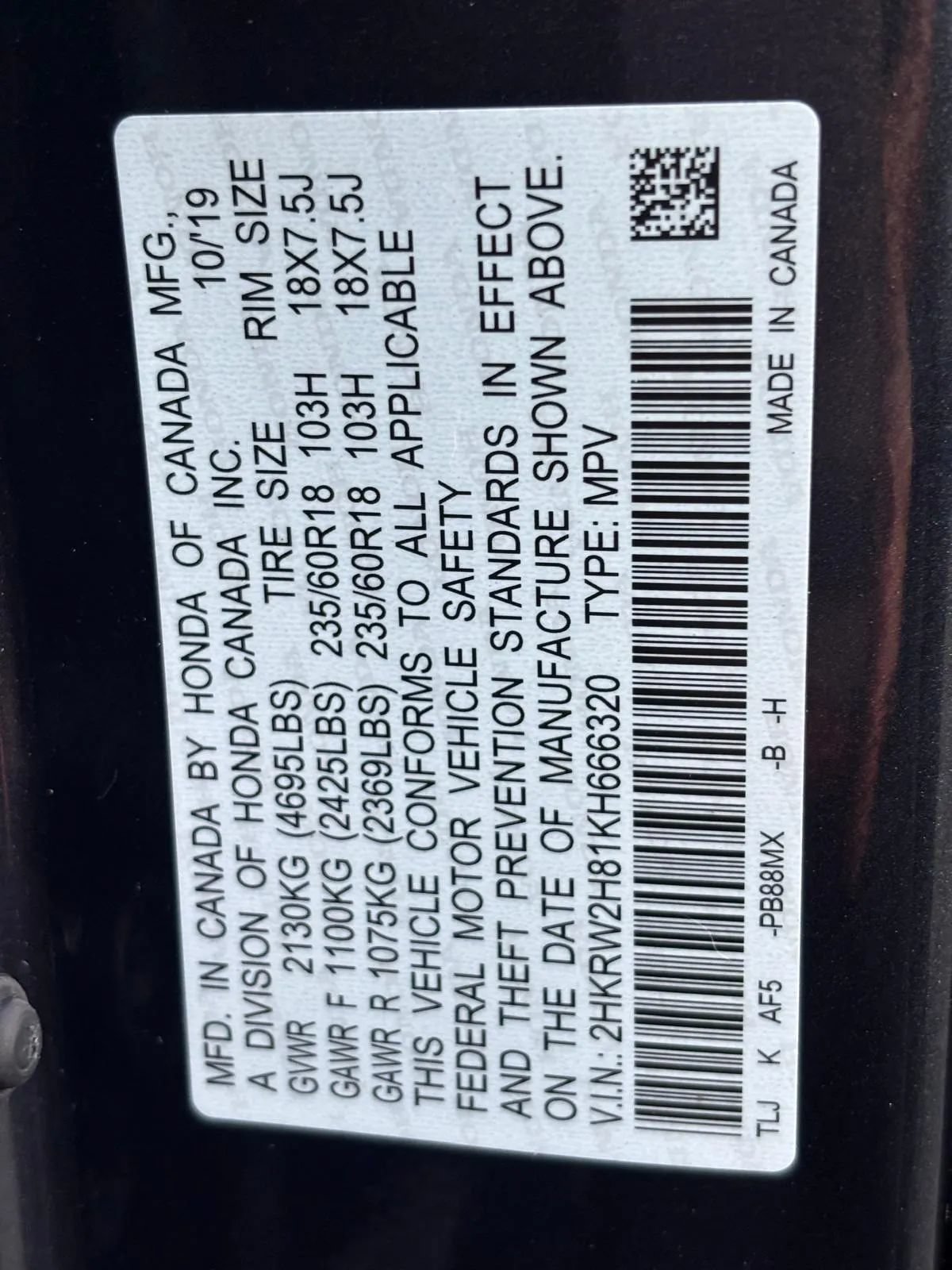 Used 2019 Honda CR-V EX-L image 34