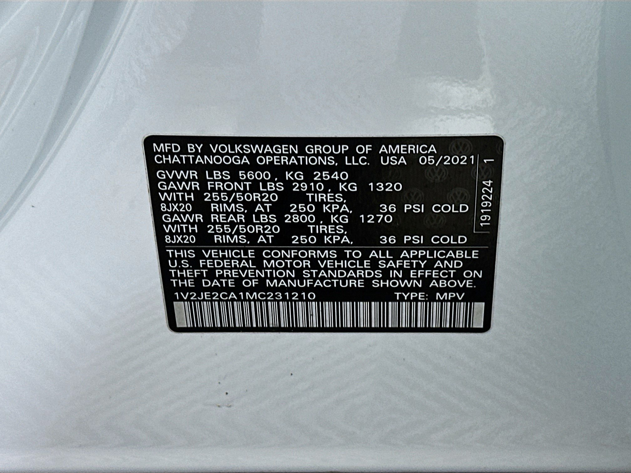 Used 2021 Volkswagen Atlas Cross Sport SE w/ Panoramic Sunroof Package FWD image 36