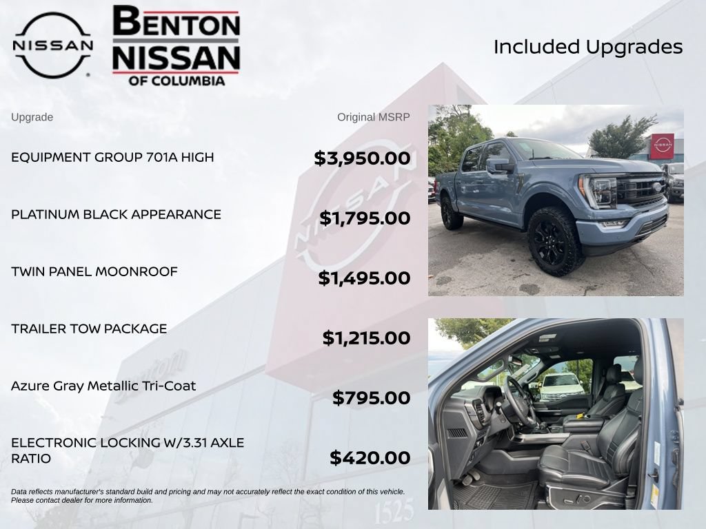 Used 2023 Ford F150 Platinum w/ Equipment Group 701A High AWD/4WD image 6