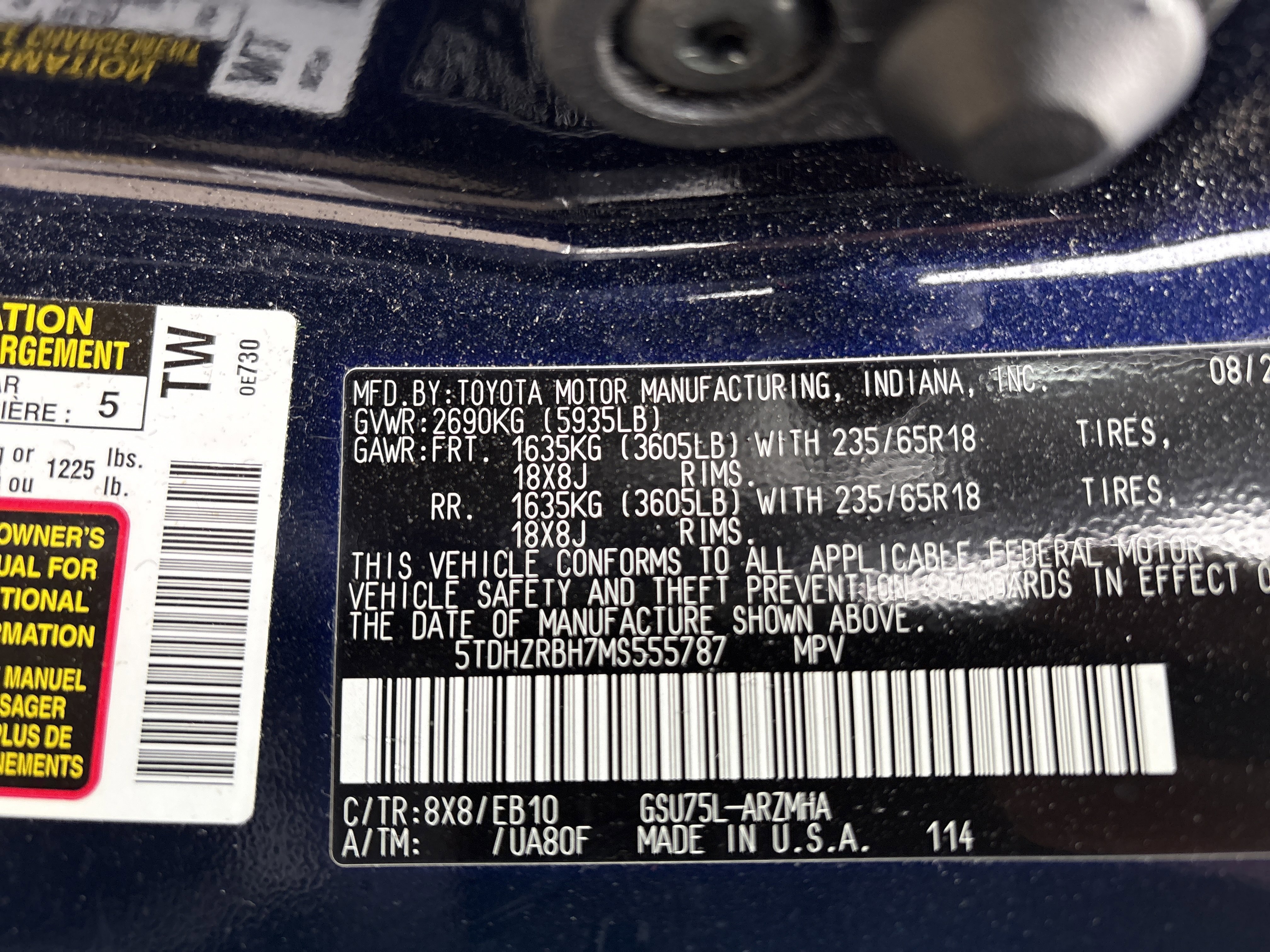 Used 2021 Toyota Highlander XLE image 5