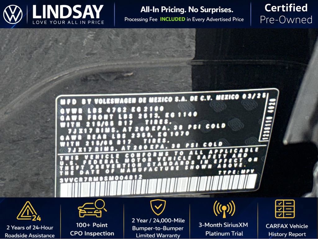 Used 2025 Volkswagen Tiguan S image 27