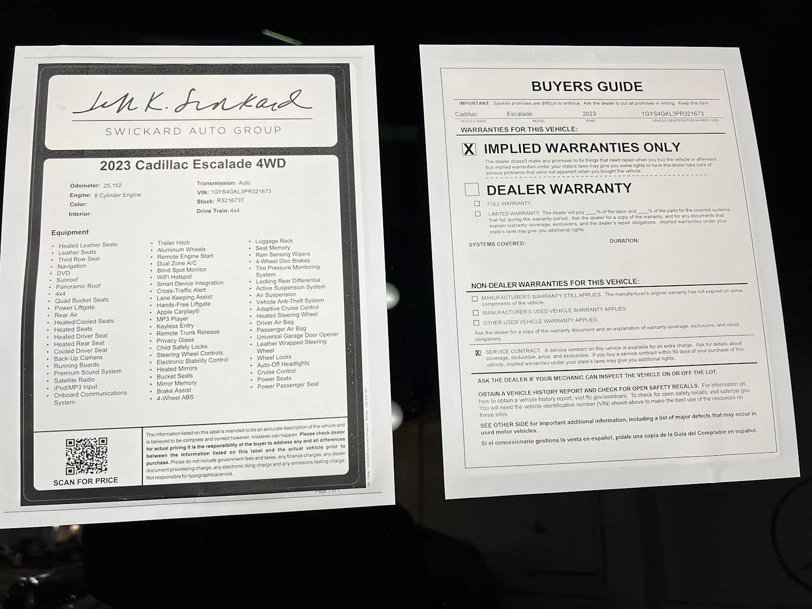 Used 2023 Cadillac Escalade Sport Platinum AWD/4WD image 47