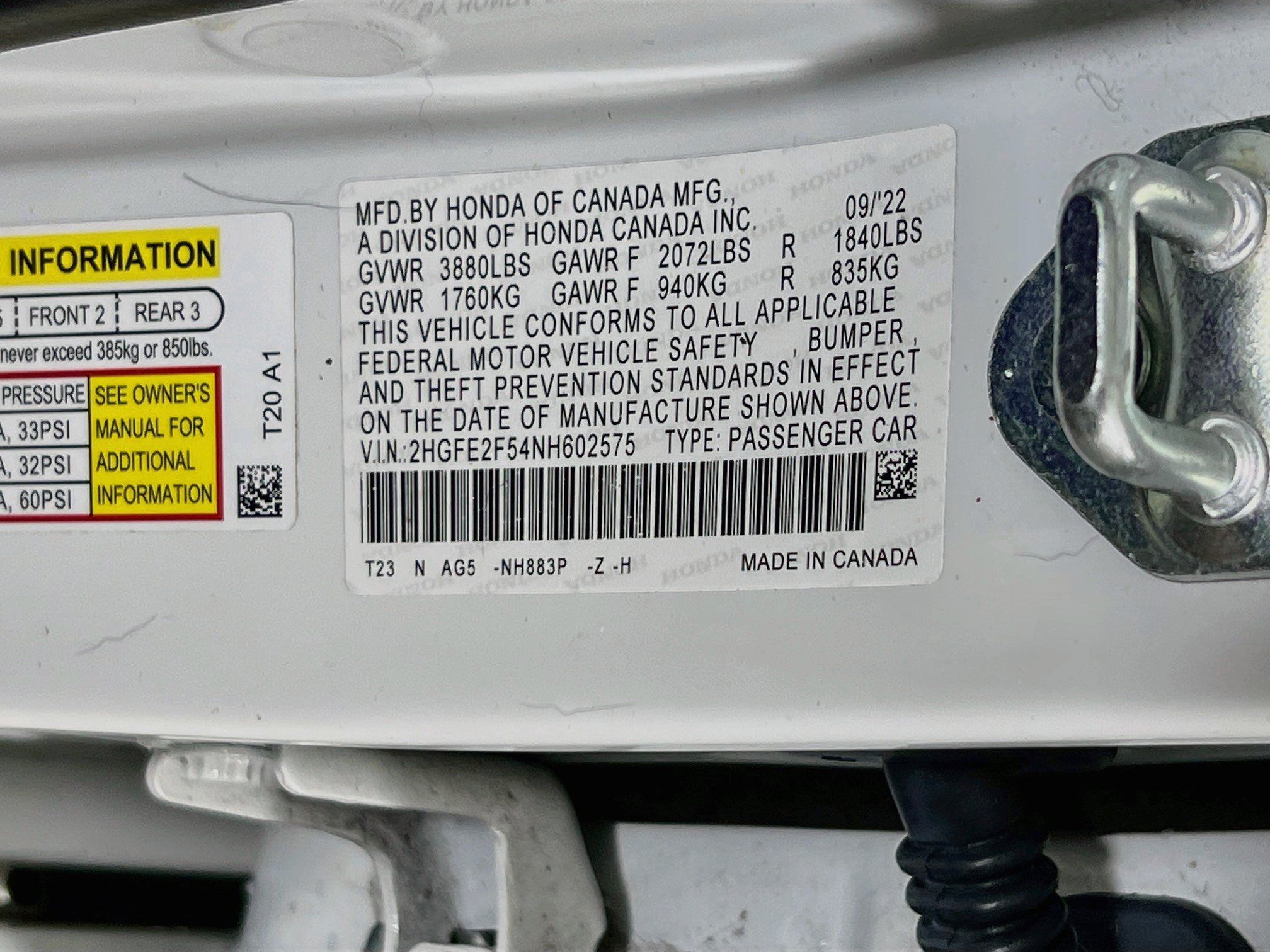 Used 2022 Honda Civic Sport image 29